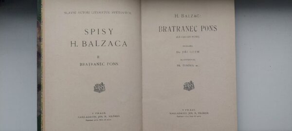 Honoré de Balzac: Bratranec Pons, 1925